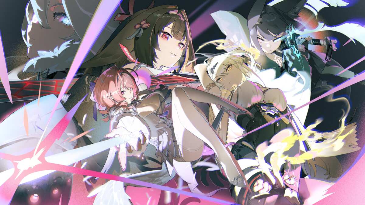五位少女战斗