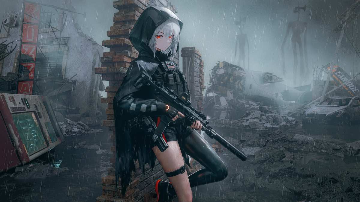 雨夜中的战士