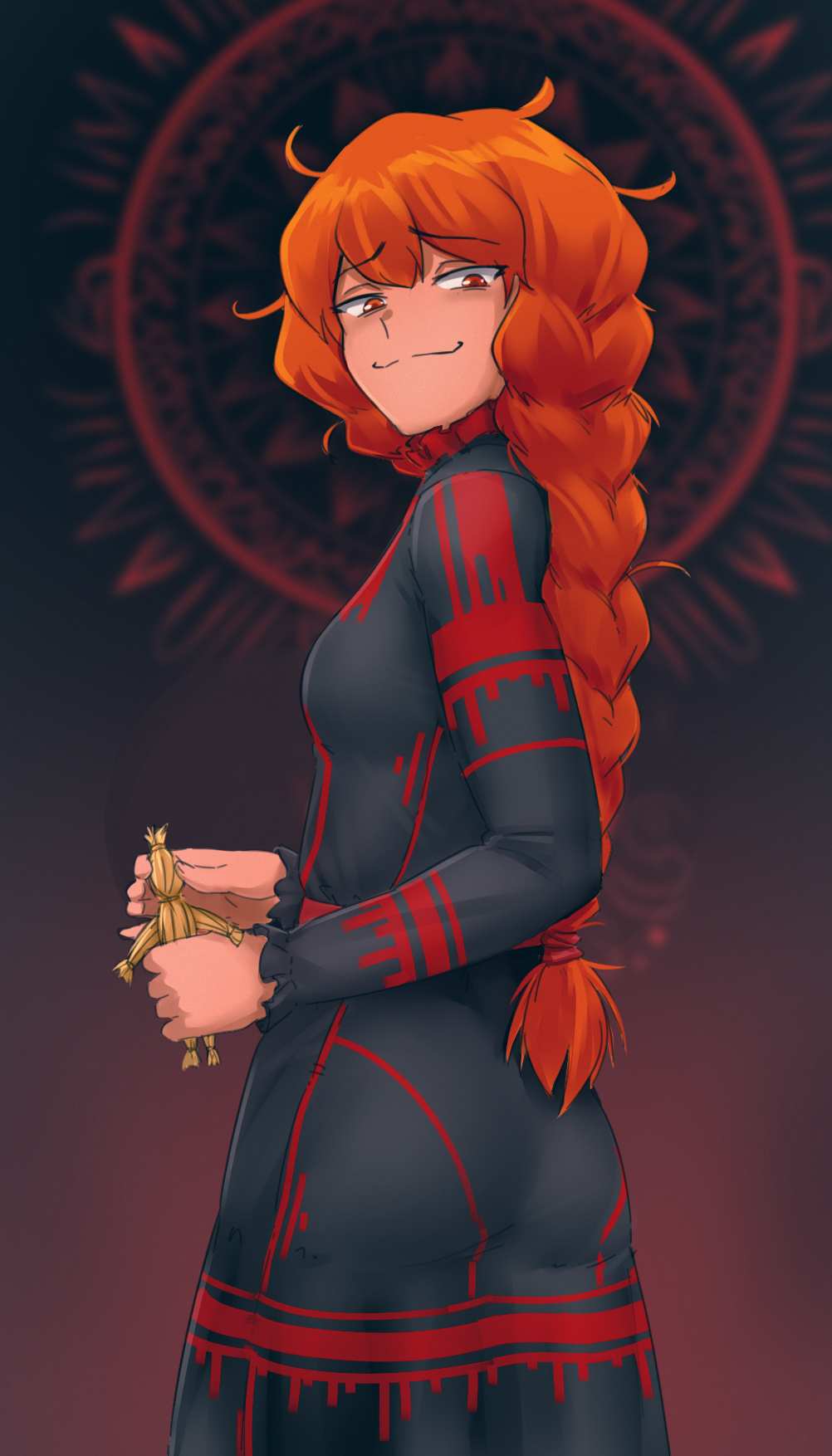 红发女孩壁纸