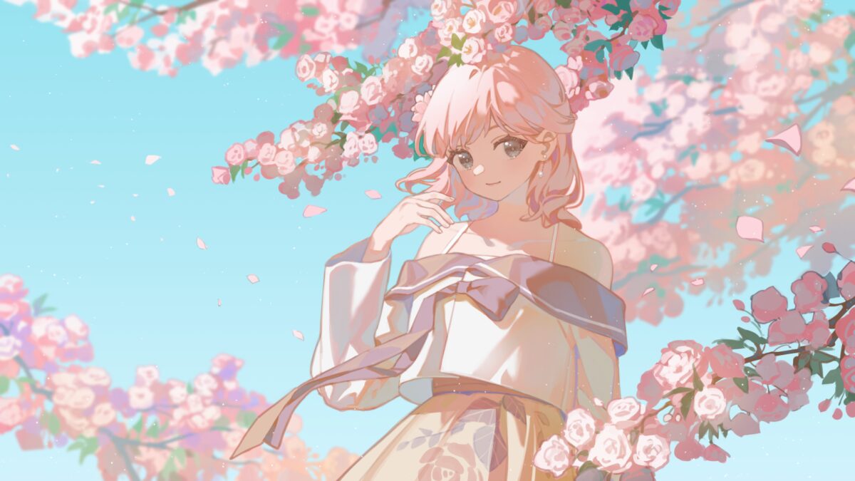 樱花下的梦幻女孩