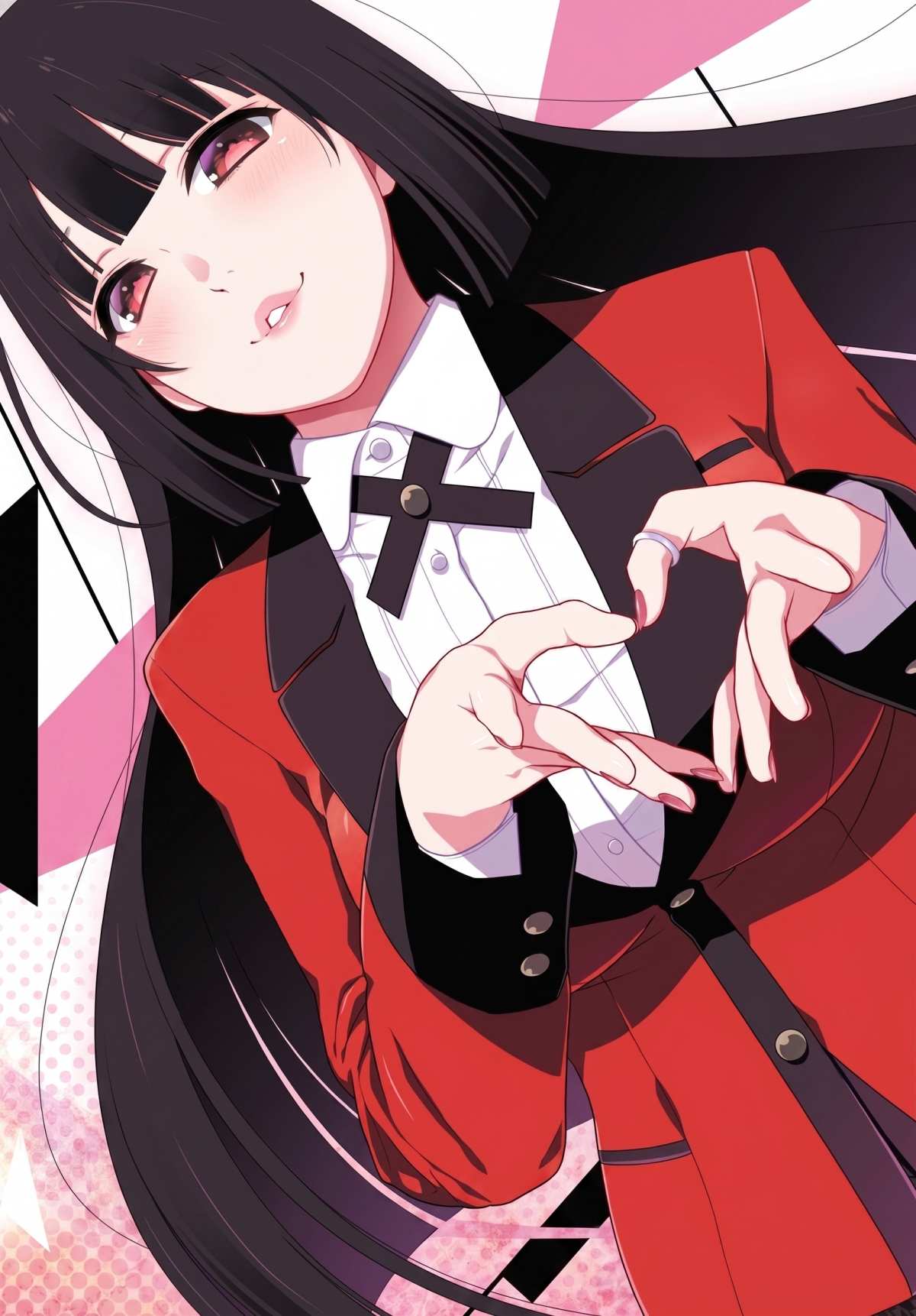 红眼长发少女