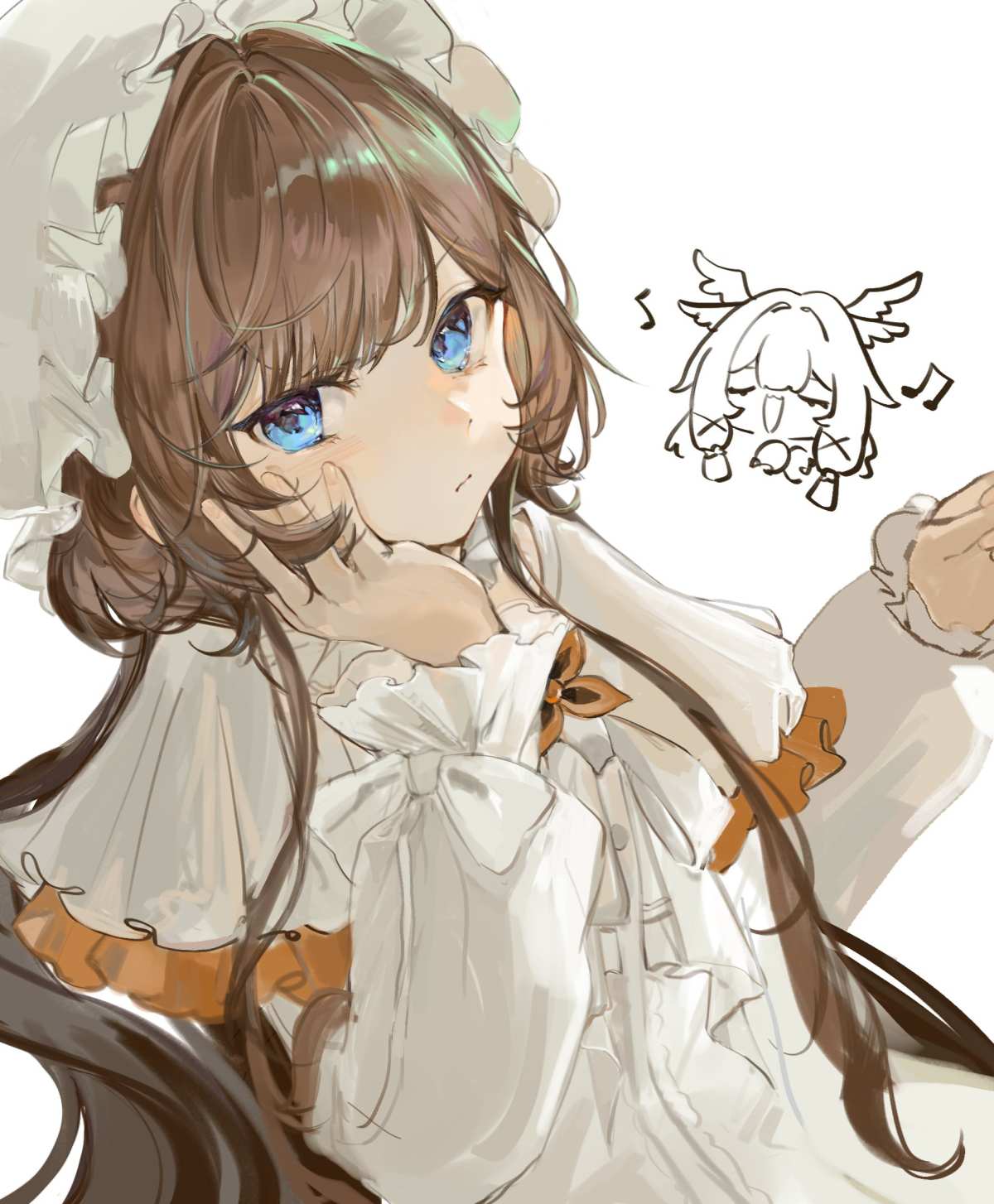 长发蓝眼女孩
