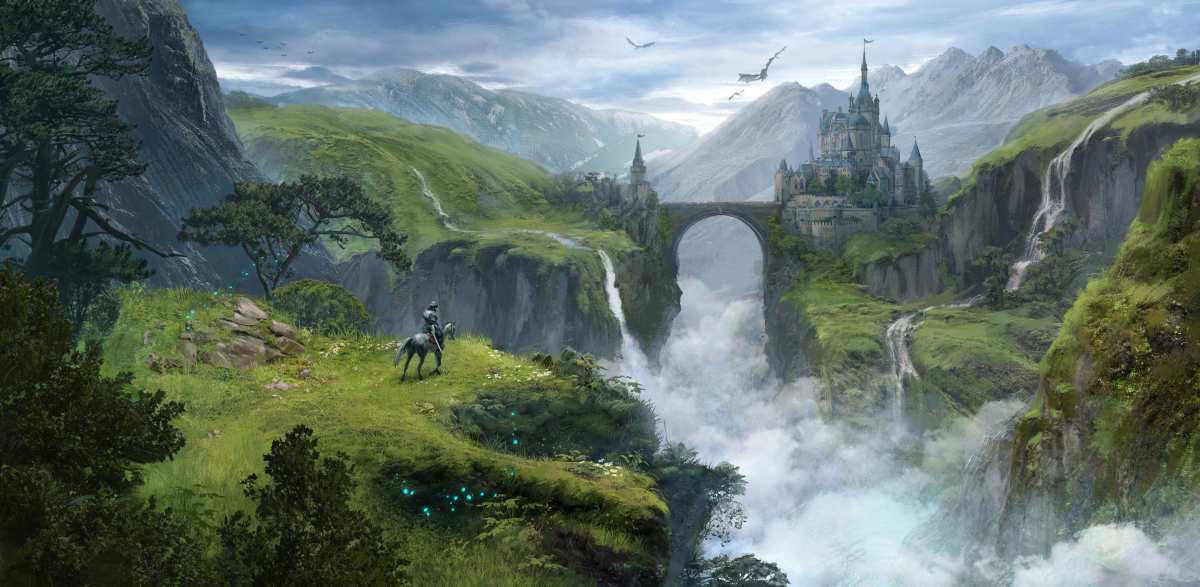 奇幻城堡风景壁纸