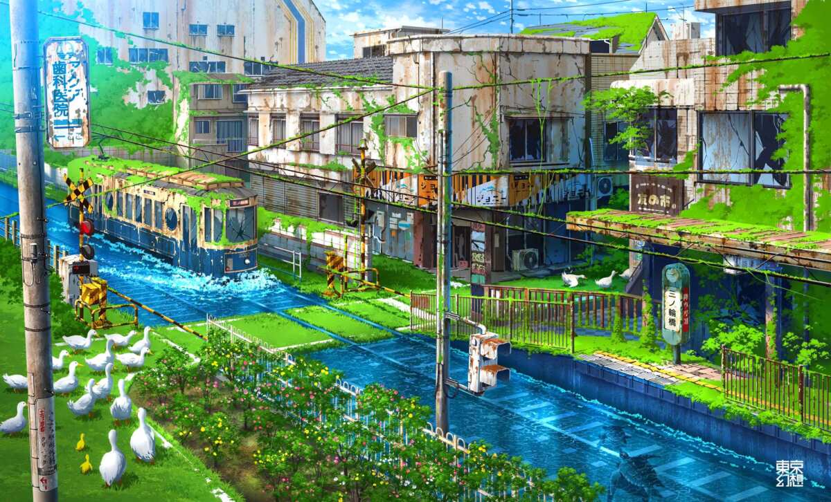 未来废墟城市