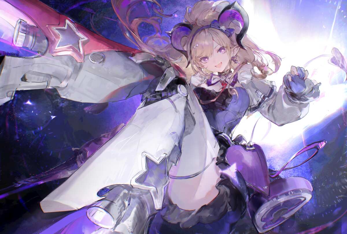 星夜下的机械少女