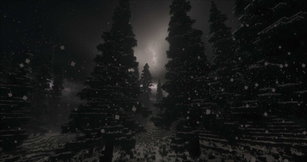 雪夜森林