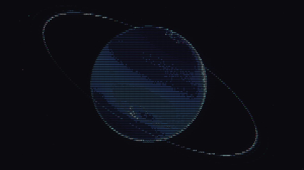 数字艺术行星环壁纸