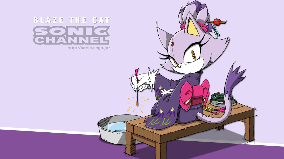 火焰猫娘壁纸上色