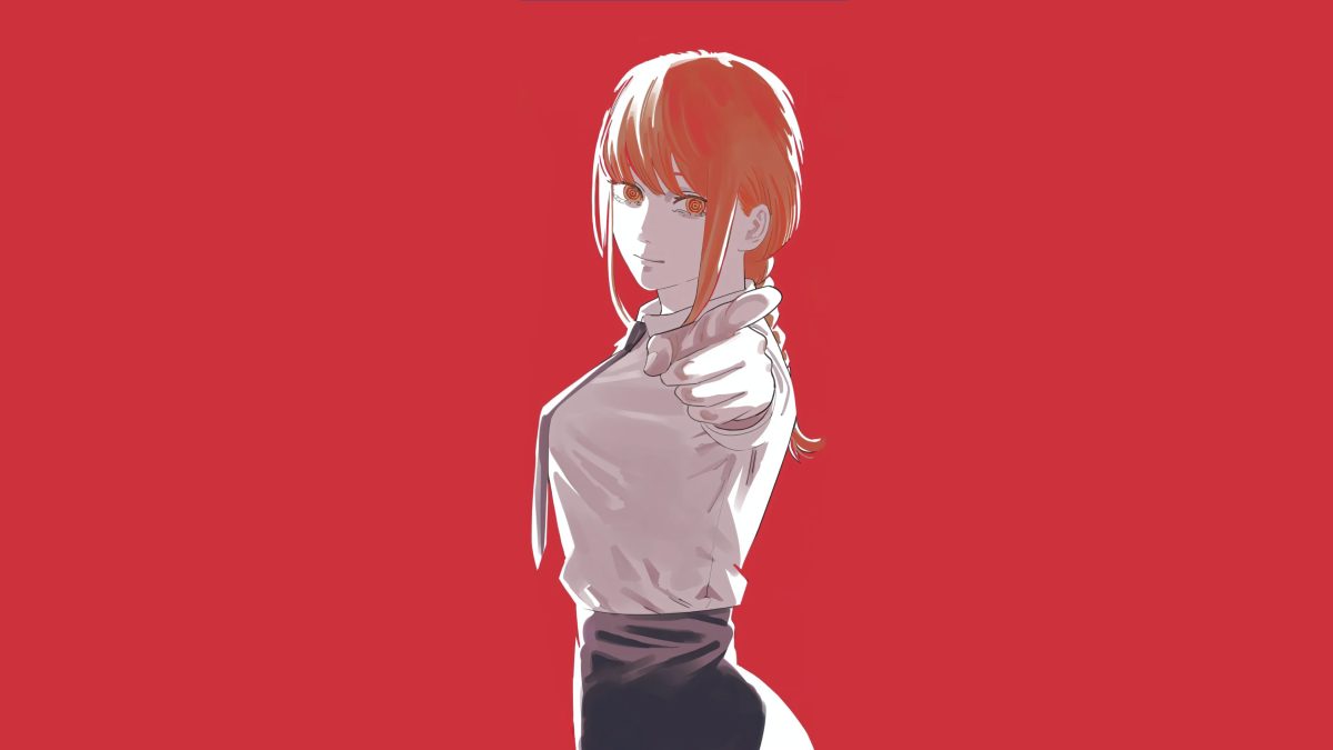 红发少女侧身壁纸