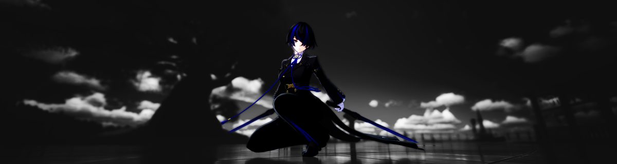 蓝色短发女孩动态壁纸
