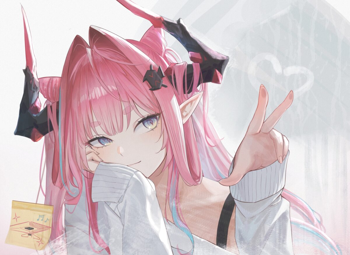粉发少女动漫壁纸