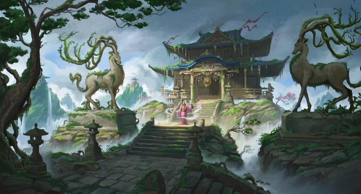 神秘东方建筑风景壁纸