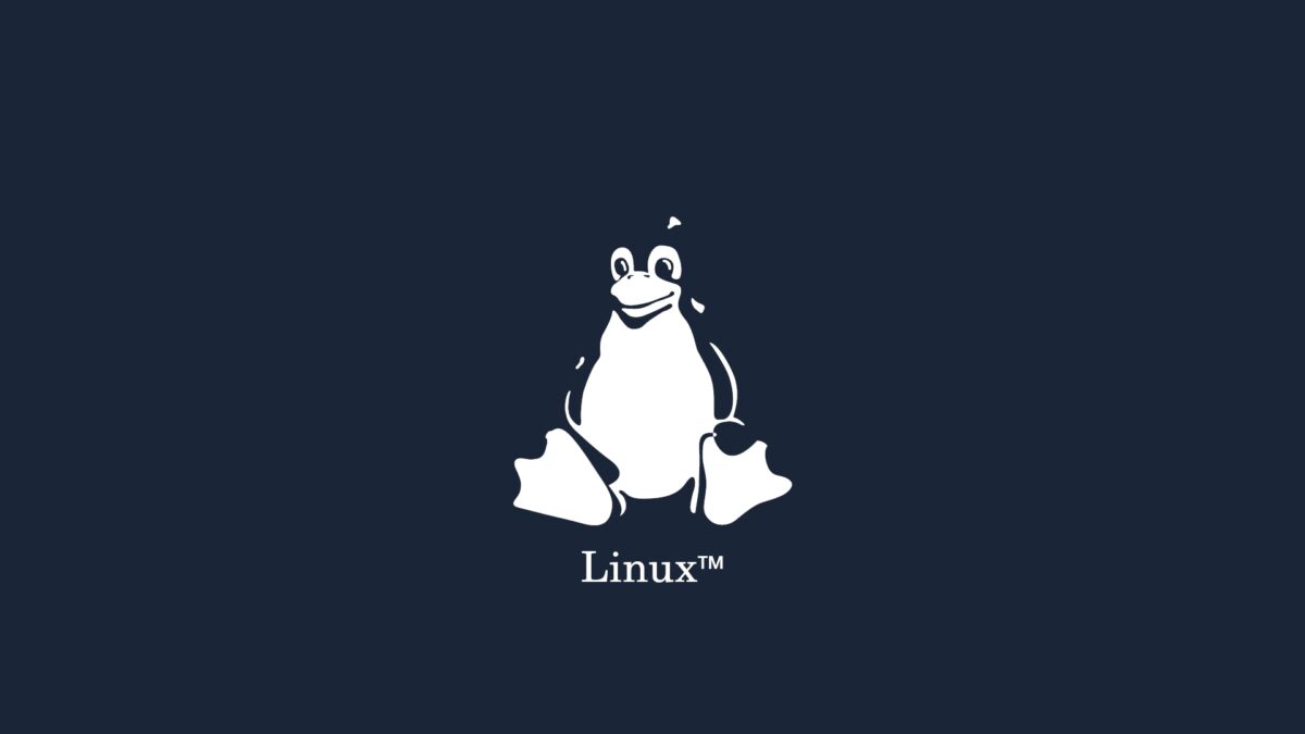 Linux 深蓝简约壁纸上
