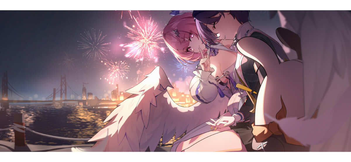 烟花下的浪漫