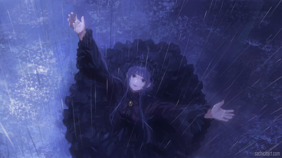 雨中少女