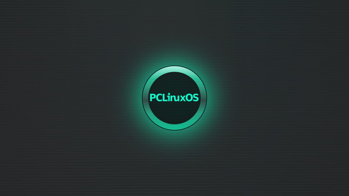 绿色光芒圆形 PCLinuxOS 壁纸