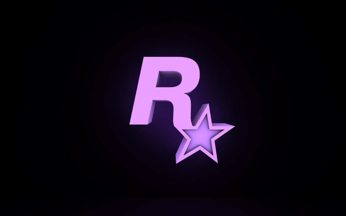 紫色星形字母 R 壁纸