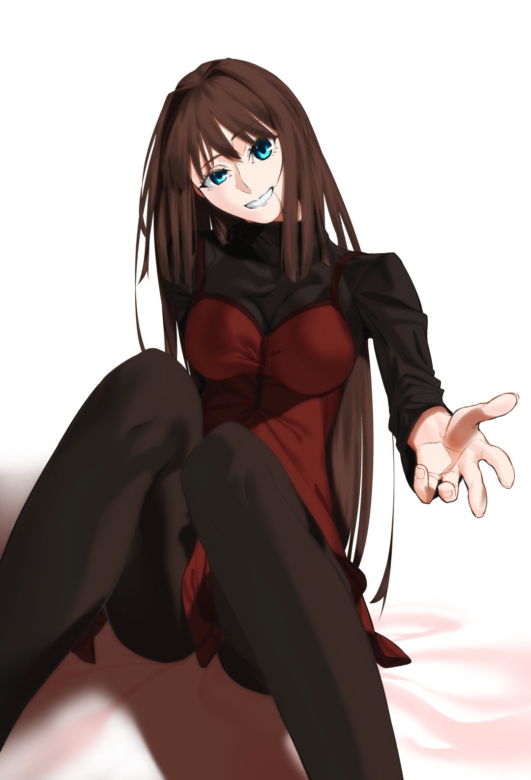 长发蓝眼动漫女孩
