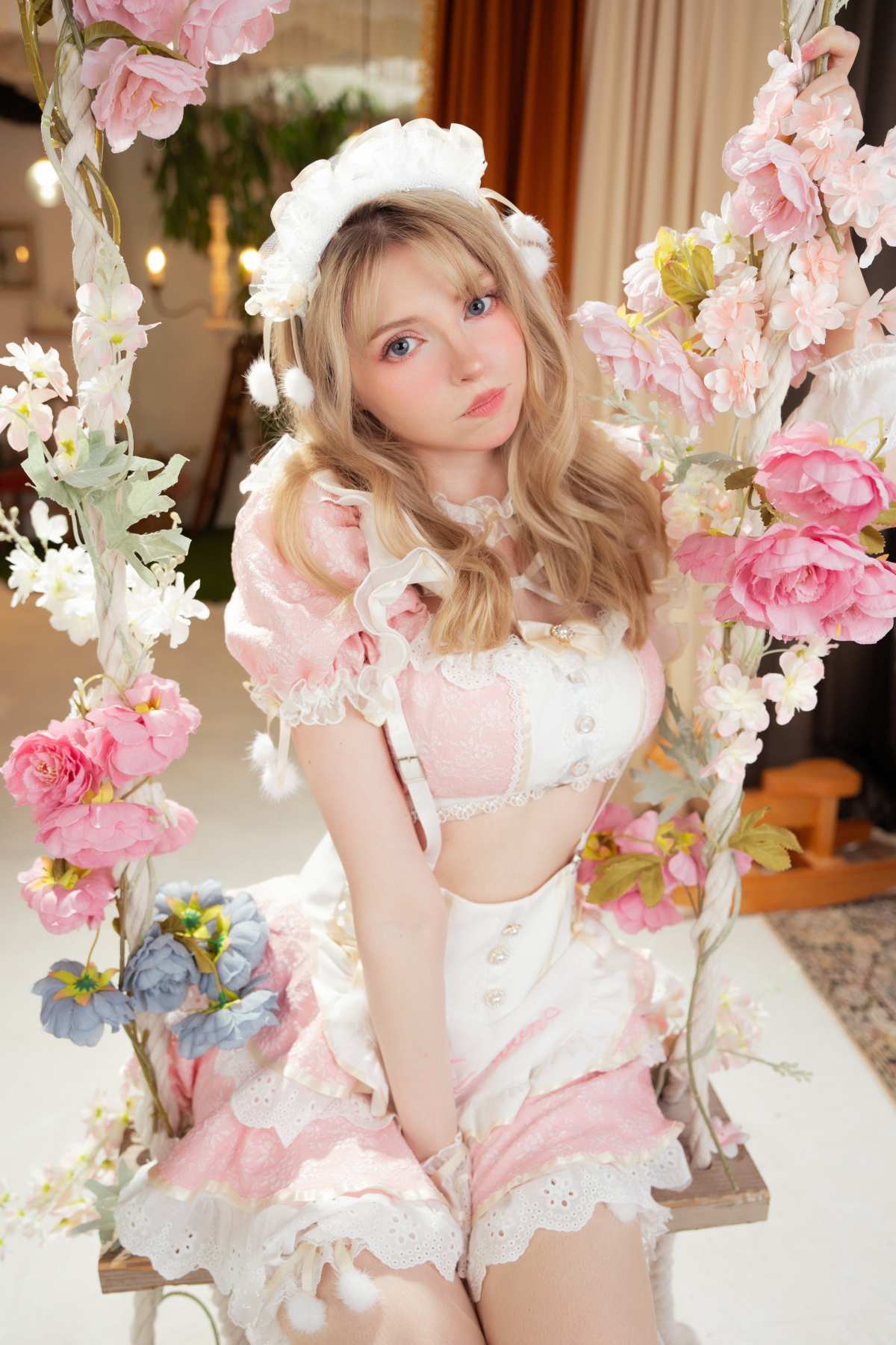 粉红花漾少女