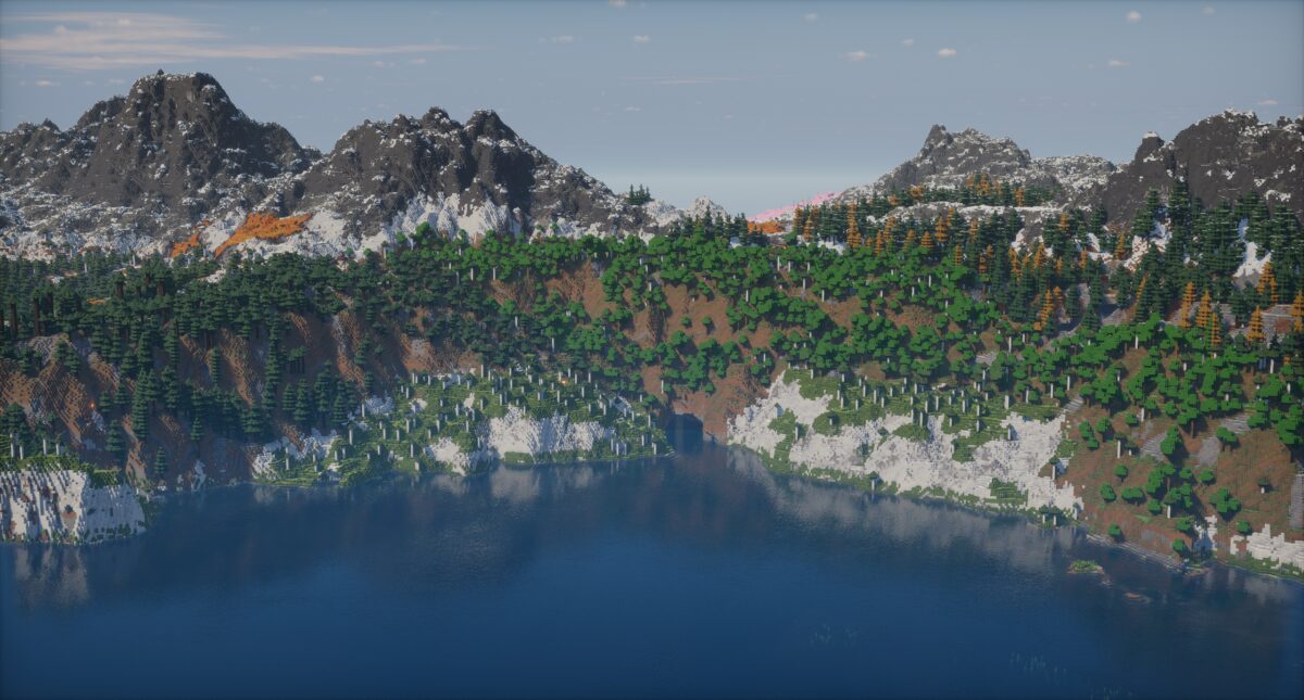 宁静的山湖风景壁纸