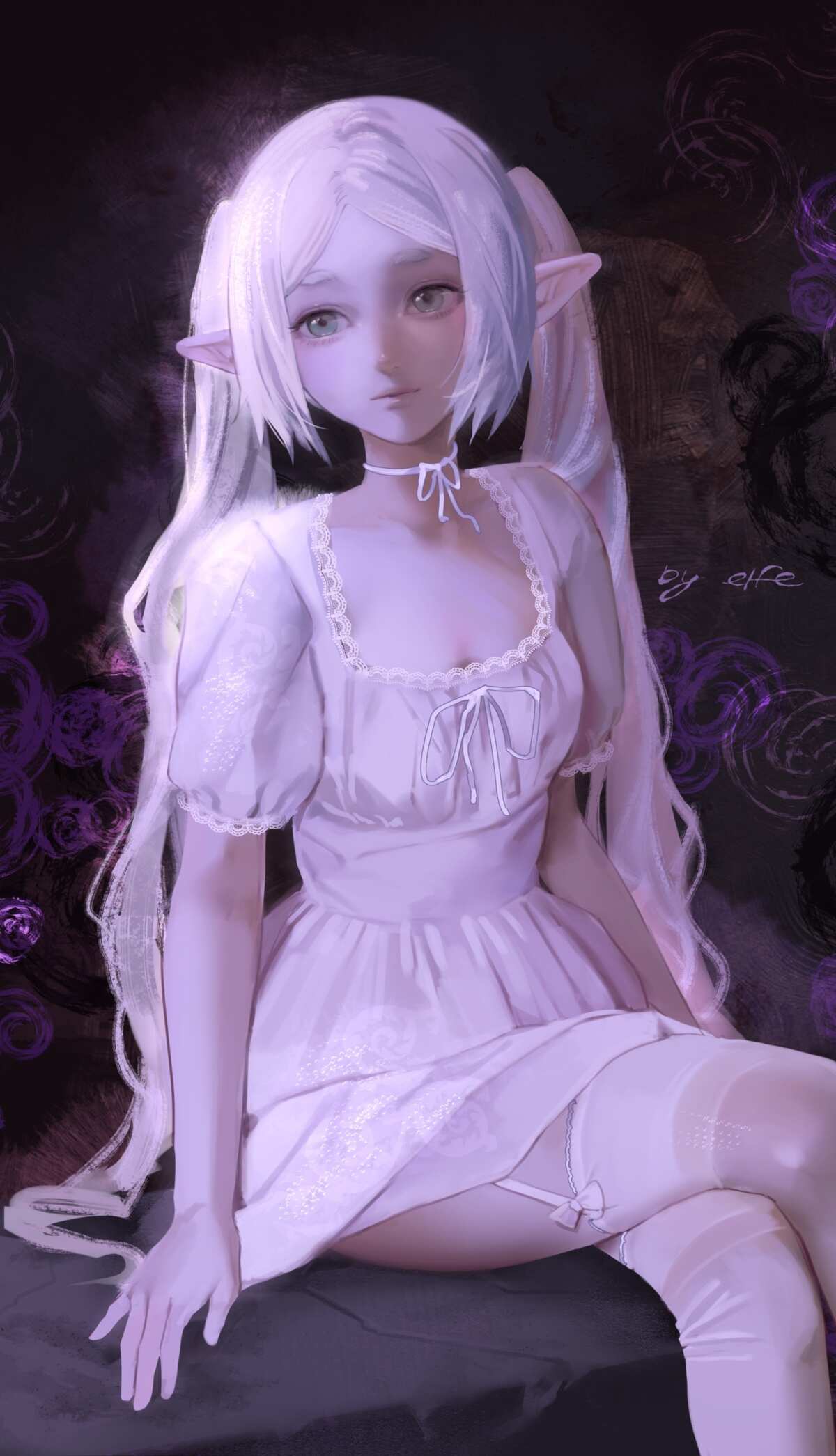 白发精灵女孩