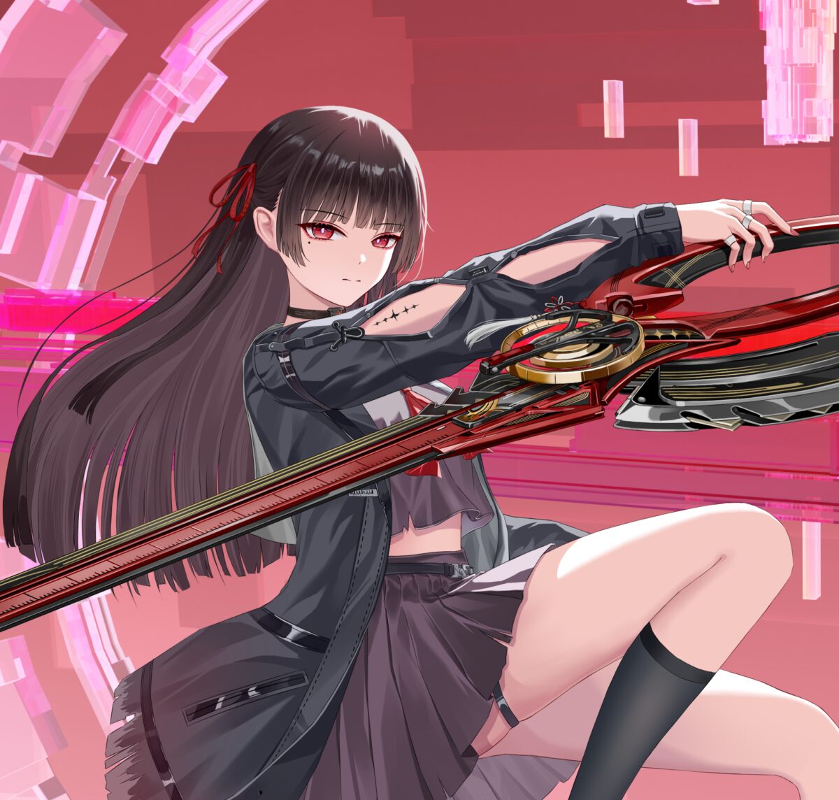 红眼少女持剑