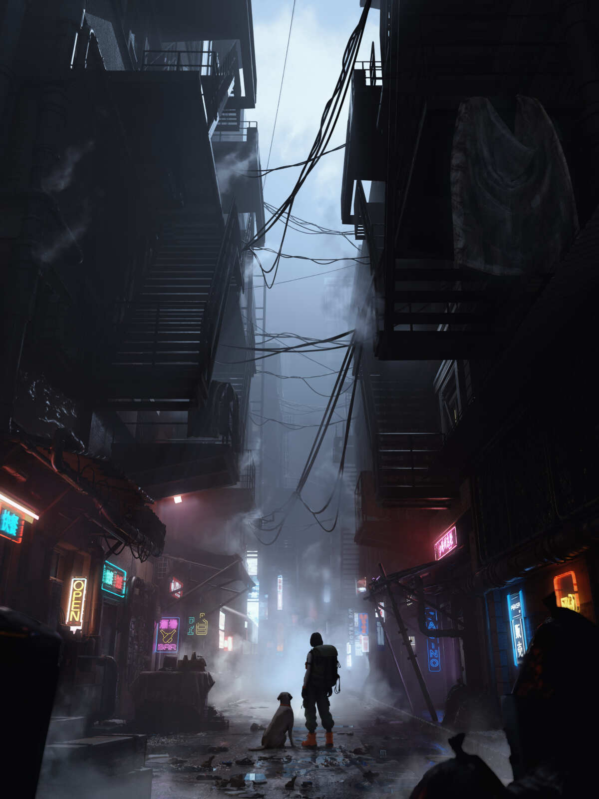 霓虹迷雾都市