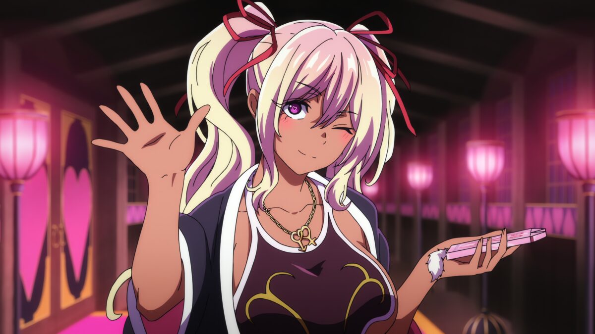 粉色长发少女动漫壁纸