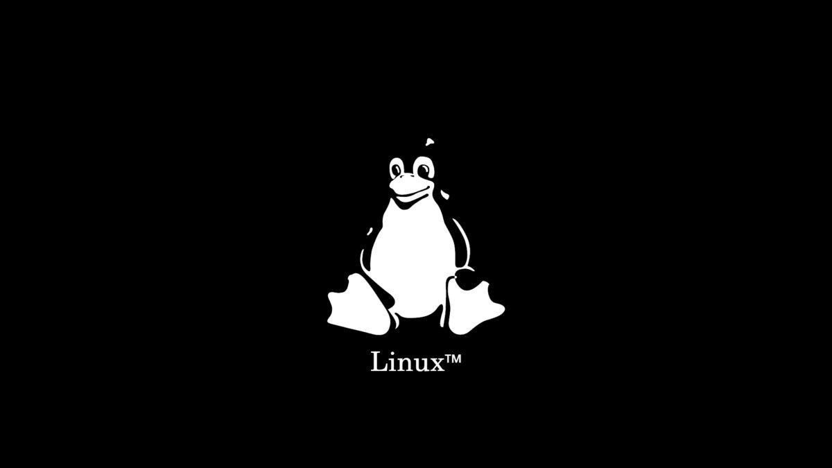 Linux 黑白企鹅壁纸