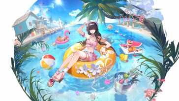 动态壁纸：夏日泳池Chisa桃味慕斯