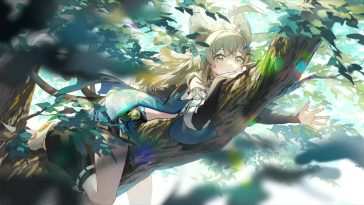 动态壁纸：Kirara躺树挥动手游《原神》壁纸