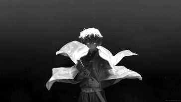 《鬼灭之刃》动态壁纸：炭治郎雷之呼吸黑白风