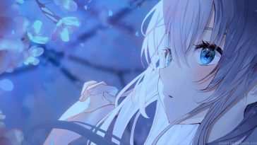 高清动漫动态壁纸：Elaina月光花