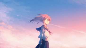 动漫少女天空壁纸/动态壁纸