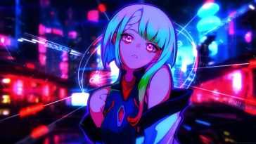 赛博朋克动漫动态壁纸：Lucyna Kushinada