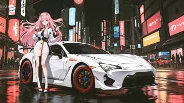 动态壁纸：Zero Two丰田Supra东京漂移
