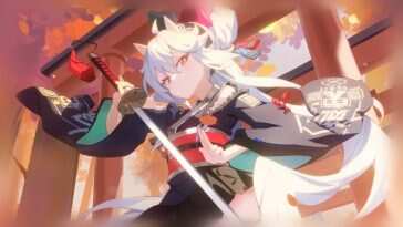 高清日式艺术星空派对动态壁纸，Ryugazaki Misaki红眼武士刀和服，星空派对氛围