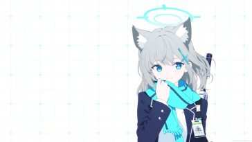 蓝档案动态壁纸：蓝眼睛小猫娘