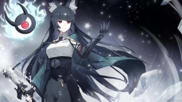 精美动漫动态壁纸：冬雪中的Miyabi