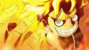 One Piece 动漫动态壁纸：路飞Gear 5火焰