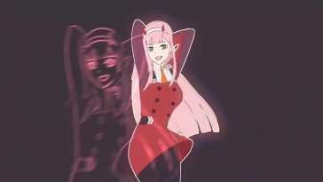 动漫动态壁纸：Zero Two 舞动之夜
