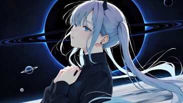 Miku黑暗黑洞空间动态壁纸