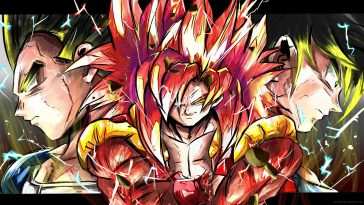 龙珠GT动态壁纸：Gogeta SSJ4
