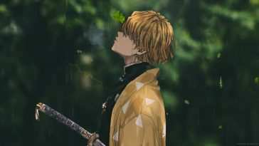 雨中金铜铃动态壁纸