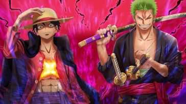 One Piece 动态壁纸：路飞与佐罗