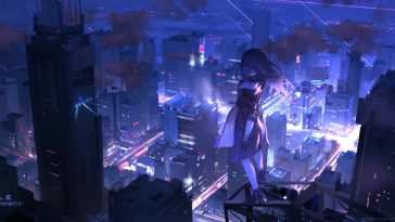 高清动态壁纸：星辰城顶视角 星辰铁道