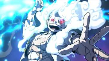 One Piece 动漫动态壁纸：路飞Gear 5闪电