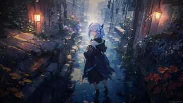 动漫女孩雨天小巷动态壁纸
