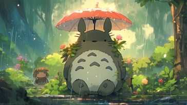 《龙猫森林雨动态壁纸》