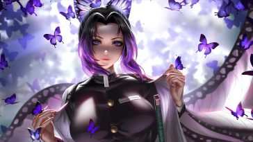 《鬼灭之刃》紫蝶动态壁纸